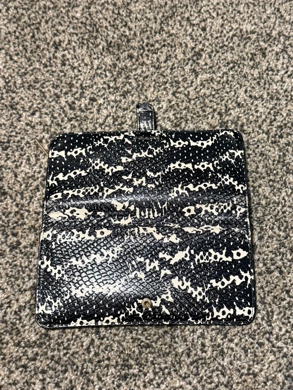 Coach Madison Two-Tone Python Embossed Leather Wallet
